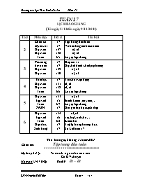 Giáo án Lớp 1 - Tuần 17 - GV: Nguyễn Thị Thùy - Trường tiểu học Vừ A Dính Cư Jút