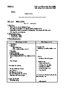 Giáo án dạy bài Tuần 13 - Lớp 1