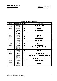 Giáo án Lớp 1 - Tuần 17 - Giáo viên: Huỳnh Thị Thu Diễm - Trường Tiểu Học Hòa Phú