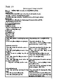 Giáo án Lớp 1 - Tuần 23 và 24