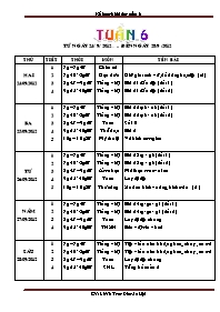 Giáo án Lớp 1 - Tuần 6 - Gv: Lê Võ Trúc Đào