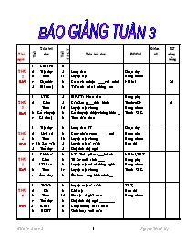 Giáo án Lớp 5 - Tuần 3 - GV: Nguyễn Thanh Uy