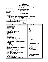 Giáo án Tuần 18 - Khối 1 - Buổi sáng