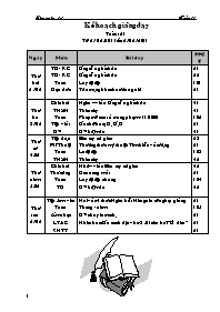 Giáo án Tuần 21 - Lớp 3