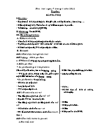 Giáo án Tuần 26 - Chuẩn KTKN - Lớp 1