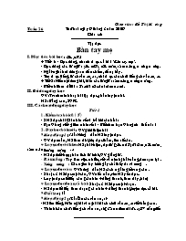 Giáo án Tuần 26 - Soạn ngang - Lớp 1 - Giáo viên: Đỗ Thị Hương