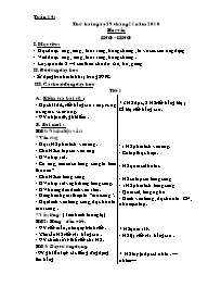 Giáo án dạy các môn Tuần 14 - Khối 1