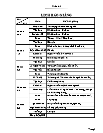 Giáo án dạy học Khối 3 - Tuần 22