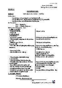 Giáo án Lớp 1 - Buổi chiều - Tuần 24 - GV: Ho