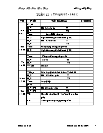 Giáo án Lớp 1 - Tuần 12 - GV: Hoàng Thị Lâm - Trường tiểu học Kim Đồng