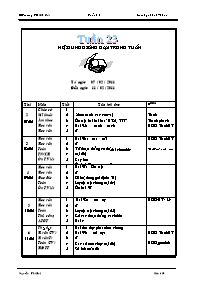 Giáo án Lớp 1 - Tuần 23 - GV: Nguyễn Thị Huệ - Trường TH Mỹ Cát
