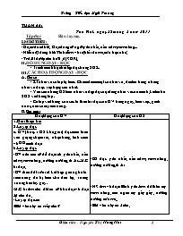 Giáo án Lớp 1 - Tuần 26, 27 - Giáo viên: Nguyễn Thị Hồng Hải - Trường Tiểu học Nghi Trường