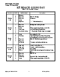 Giáo án Lớp 1 - Tuần 7 - GV: Nguyễn Thị La - 