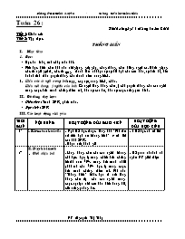 Giáo án Lớp 4 - Tuần 26 - GV: Nguyễn Thị Thủy - Trường Tiểu học Khai Thái