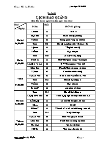 Giáo án Lớp 4 - Tuần 33 - Giáo viên: Đinh Thuận - Trường tiểu học Đa Kao