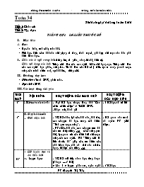 Giáo án Lớp 4 - Tuần 34 - GV: Nguyễn Thị Thủy
