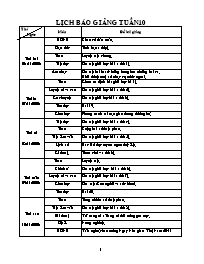 Giáo án môn học Lớp 5 - Tuần 10