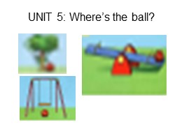 Bài giảng Tiếng Anh Lớp 1 - Unit 5: Where’s the ball?