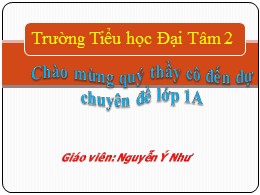 Bài giảng Tiếng Việt Lớp 1 - Bài: Câu hỏi của