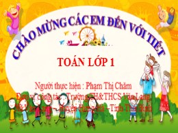 Bài giảng Toán Lớp 1 - Bài 35: Các ngày trong