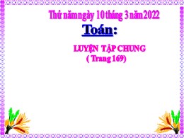 Bài giảng Toán Lớp 1 - Bài: Luyện tập chung (