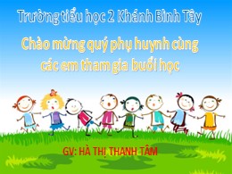 Bài giảng Toán Lớp 1 - Bài: Số 7 (2 tiết) - Hà Thị Thanh Tâm