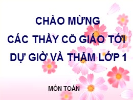 Bài giảng Toán Lớp 1 - Bài 28: Điểm - đoạn th