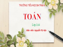 Bài giảng Toán Lớp 1 - Bài: Các số 1,2,3 - Ng