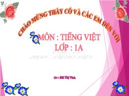 Bài giảng Tiếng Việt Lớp 1 - Bài: l, m, n - B