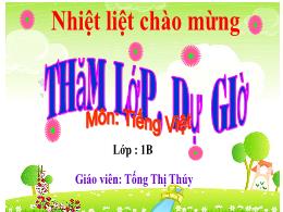 Bài giảng Tiếng Việt Lớp 1 (Cánh Diều) - Bài