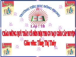 Bài giảng Tiếng Việt Lớp 1 (Cánh Diều) - Bài
