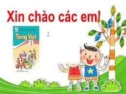 Bài giảng Tiếng Việt Lớp 1 (Cánh Diều) - Bài