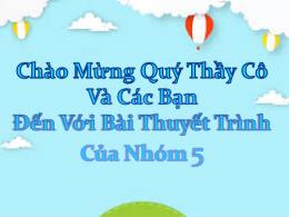 Bài thuyết trình môn Tiếng Việt Lớp 1 - Trò c