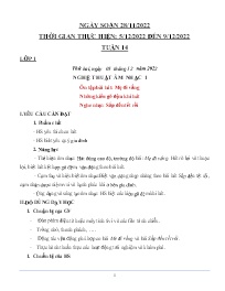 Giáo án Âm nhạc Khối Tiểu học - Tuần 14 - Năm