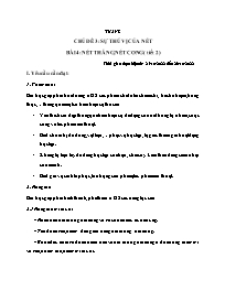 Giáo án Mĩ thuật Lớp 1 - Tuần 8 - Bài 4: Nét