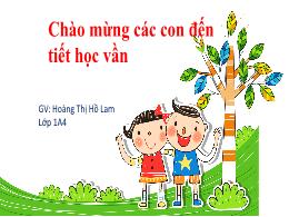 Bài giảng Tiếng Việt 1 - Bài 13: Học vần l, m