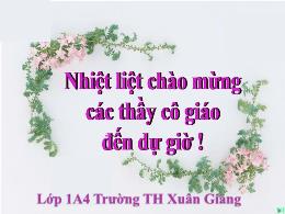 Bài giảng Tiếng Việt 1 - Bài 14: Quan tâm chă