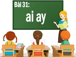 Bài giảng Tiếng Việt 1 - Bài 31: Ai, ay - Hoà