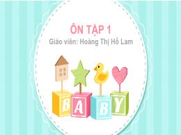 Bài giảng Tiếng Việt 1 (Kết nối tri thức) - B