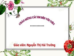 Bài giảng Tiếng Việt 1 (Kết nối tri thức) - C