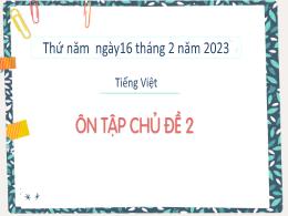 Bài giảng Tiếng Việt 1 (Kết nối tri thức) - C