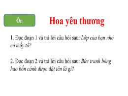 Bài giảng Tiếng Việt 1 (Kết nối tri thức) - C