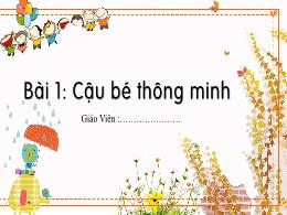Bài giảng Tiếng Việt 1 (Kết nối tri thức) - C