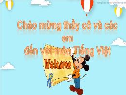 Bài giảng Tiếng Việt 1 (Kết nối tri thức) - C