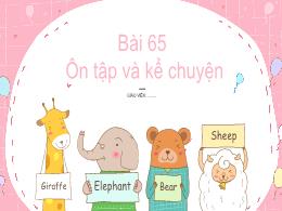 Bài giảng Tiếng Việt 1 (Kết nối tri thức) - C