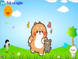 Bài giảng Tiếng Việt 1 (Nói và nghe) - Bài: T