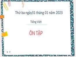 Bài giảng Tiếng Việt Lớp 1 (Kết nối tri thức