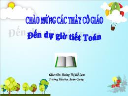 Bài giảng Toán 1 - Bài 100: Ôn tập cuối năm -