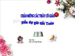 Bài giảng Toán 1 - Bài 47: Bảng trừ trong phạ