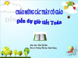 Bài giảng Toán 1 - Bài 64: Luyện tập chung - 
